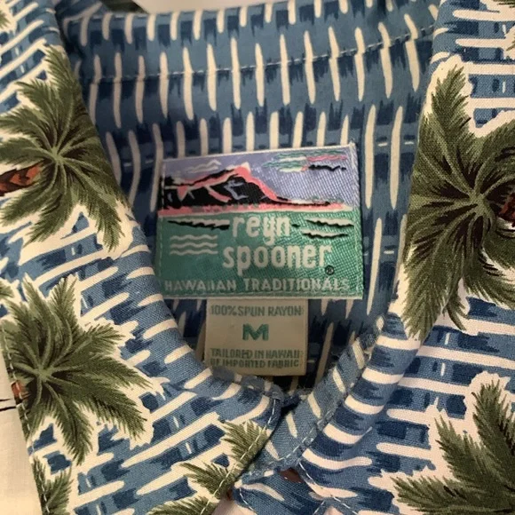 Reyn Spooner shirt California map mens size M - Picture 3 of 8